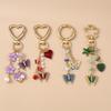 Cute Enamel Flower Butterfly Women Girls Love  Pendants Decor DIY Handmade Jewelry Gifts Bag Charm