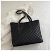 2025 Autumn Trendy Checkered Tote Bag - Large Capacity Shoulder & Handheld Design