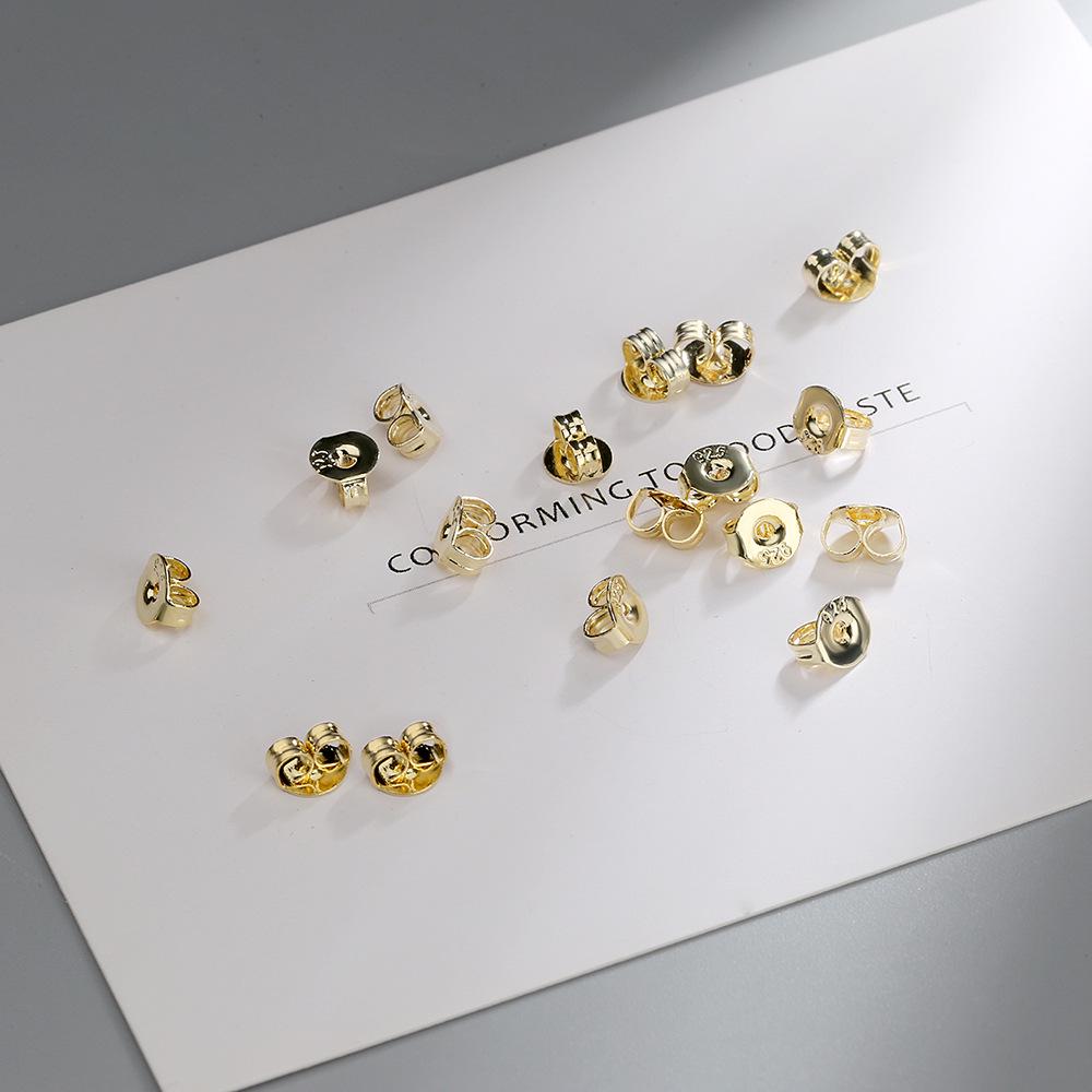 Platinum, Gold, Silver & Rose Gold Electroplated Ear Caps - DIY Jewelry Findings & Charms