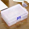 1pcs Transparent Plastic Storage Boxes For Jewelry Hardware Accessories Small Items DIY Crafts Cosmetics  Jewelry Box Organizer