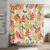 Bright Colorful Shower Curtain Waterproof Bathroom Decor Floral Print Polyester Fabric Home Accessories Modern Design