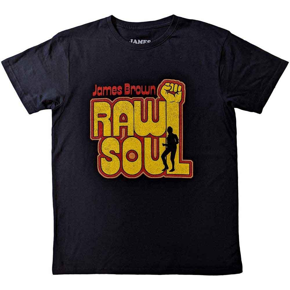 James Brown Raw Soul T-Shirt Black New Unisex T-Shirt S