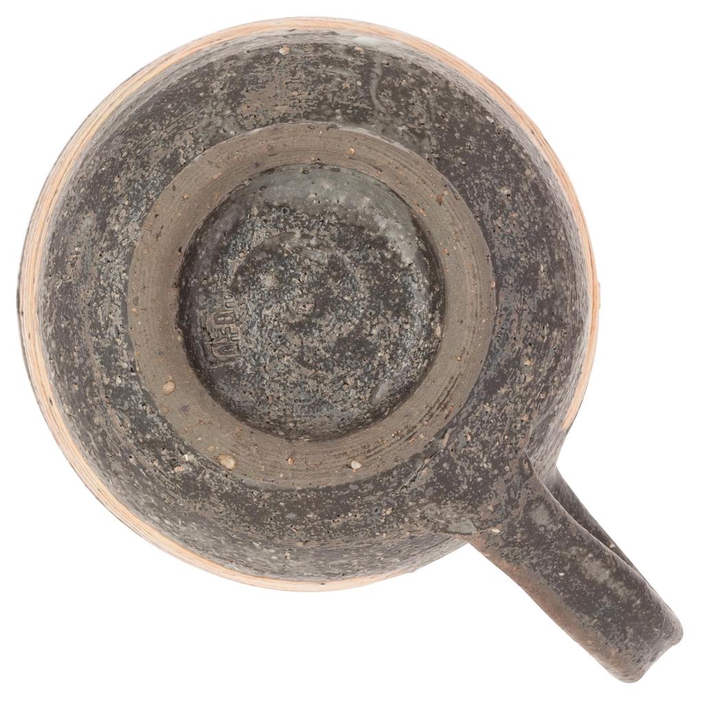 Marui Seito Shigaraki Ware Hechimon Mug, Large, Approx. 350ml Capacity, Rough Brush Finish, Round, 3-4450