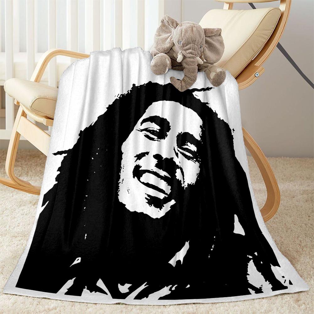 Bob Marley One Love Legend Blanket Soft Warm Cozy Perfect For Office Seaside Livingroom For All Occasions Stylish Decor Gifts For Family Or Friends