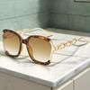 Europe US New Metal Hollow-out Chain Leg Sunglasses Fashion Trend Street Catwalk Eyewear