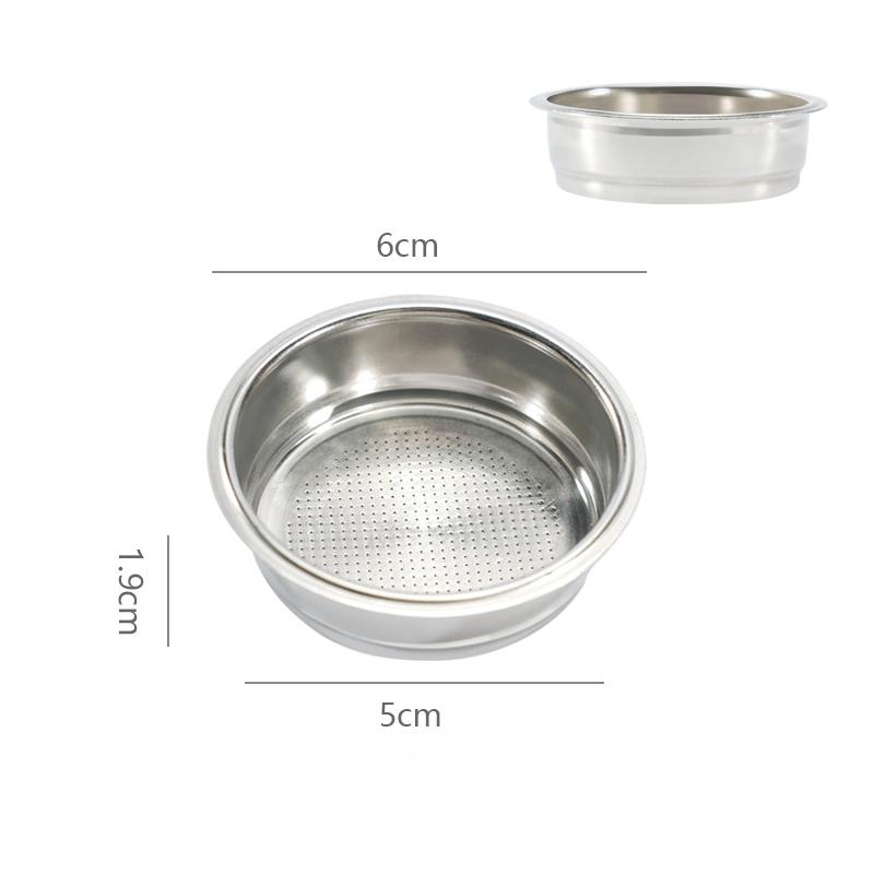 Filtri per Caffè Espresso da 51/54/58MM Sostituzione Acciaio Inossidabile per Portafiltro Senza Fondo Accessori Barista Caffetteria