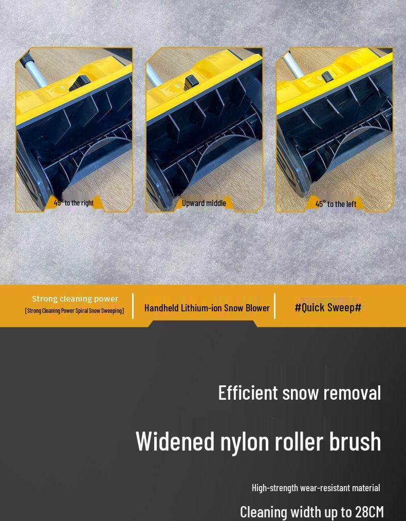 Compact High-Power Foldable Snow Shovel for Home & School Use