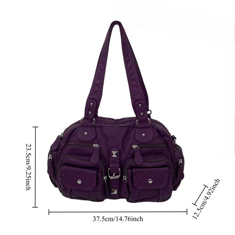 Ladies Y2K Street Millennium Spice Shoulder Bag Multi-Pocket Vintage Punk Tote Bag