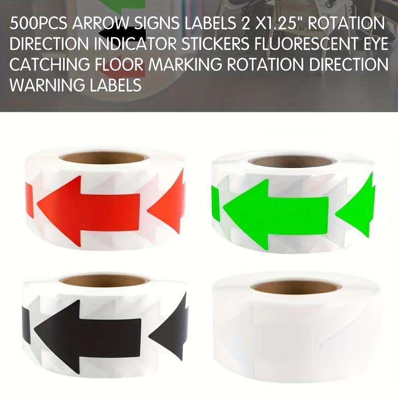 1 Roll Arrow Sticker Labels, Self-Adhesive Arrow Shape Signs Marking Stickers for Scrapbooking, DIY Craft & Organizing