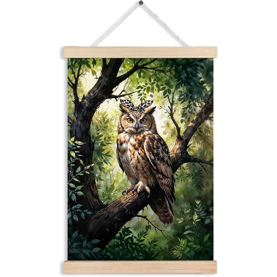 RYVJU Traditional Japanese Temple Wall Art Poster Hanger Frame, Japanese Room Decor, Asian Spiritual Nature Landscape Wall Decor Canvas Prints for