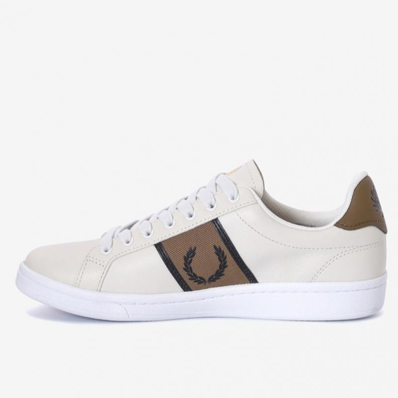 Fred Perry Unisex Leather Sneakers B721 Leather Webbing
