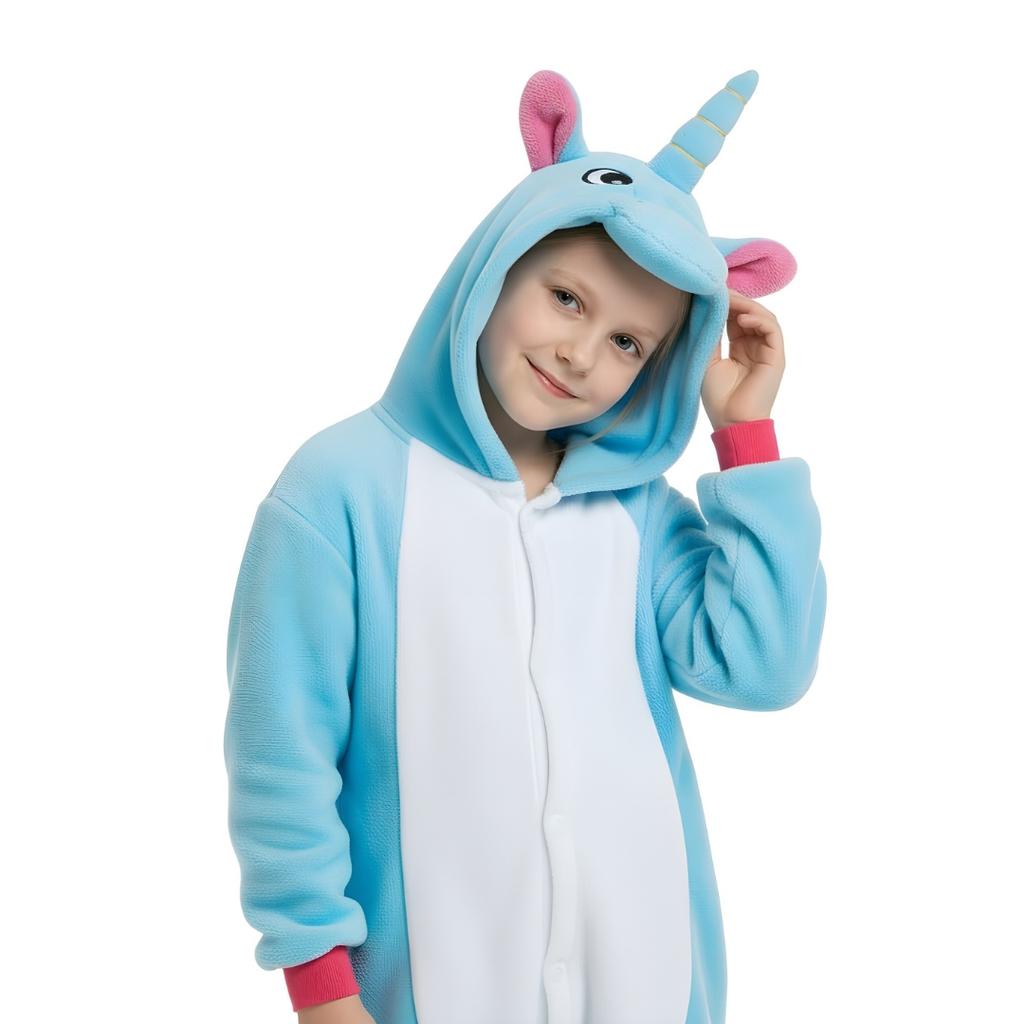 Pyjama Onesie Kigurumi Costume Azure Unicorn Children 105 - 115Cm