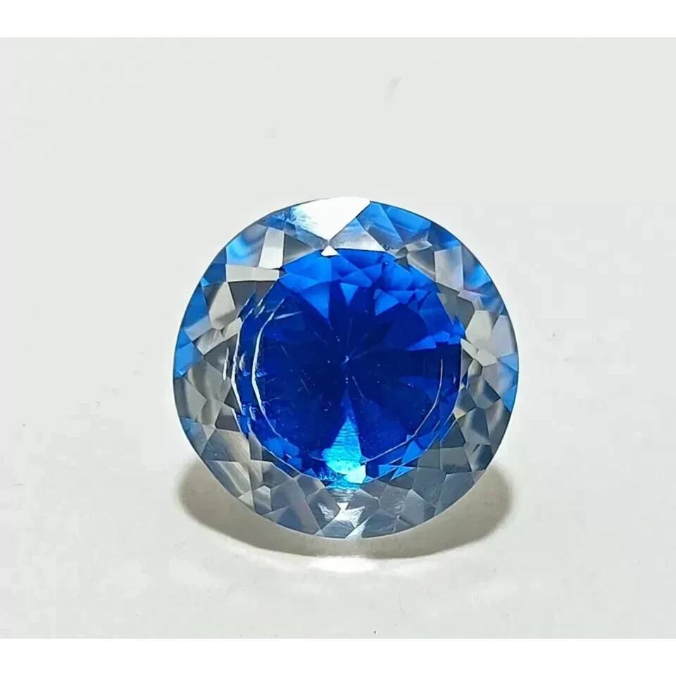 Pitambari Sapphire Bi-Color & Stud Making Round Cut 10+ Ct Beautiful Gemstone