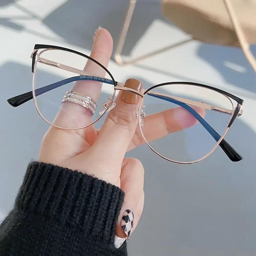 Blue Light Blocking Glasses for Women Fashion Optical Spectacle Eye Protection Computer Eyeglasses Designer Brand