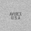 Avirex Crew Neck Short Sleeve T-Shirt 6123307 Cut and Sewn Avirex 019 Charcoal M