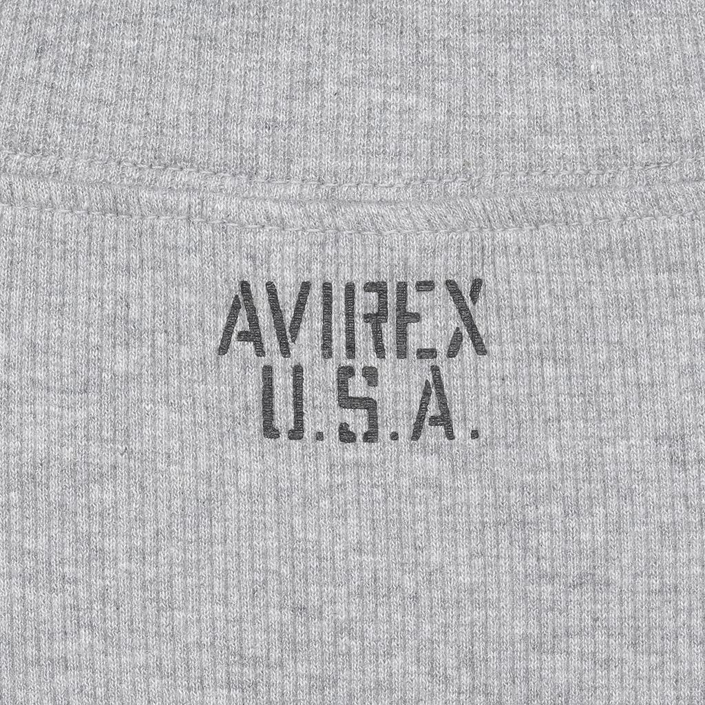 Avirex Crew Neck Short Sleeve T-Shirt 6123307 Cut and Sewn Avirex 019 Charcoal M