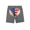 Men's Funny Print Elastic Waist Swim Trunks Beach Shorts for Pool and Beach