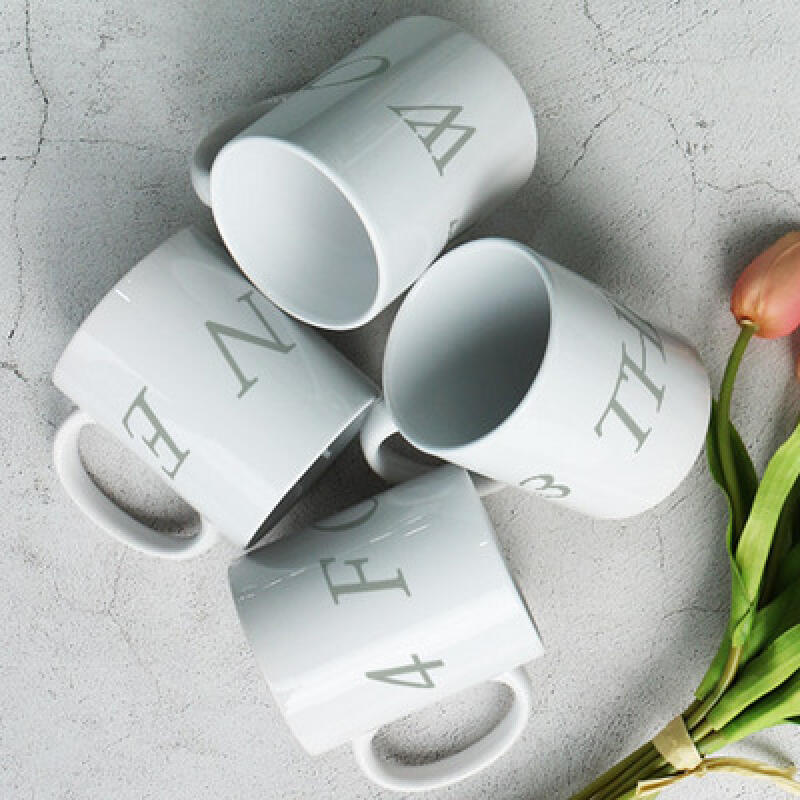 Ph411-Design Tasse 4er-Set-Eins Zwei Drei Vier