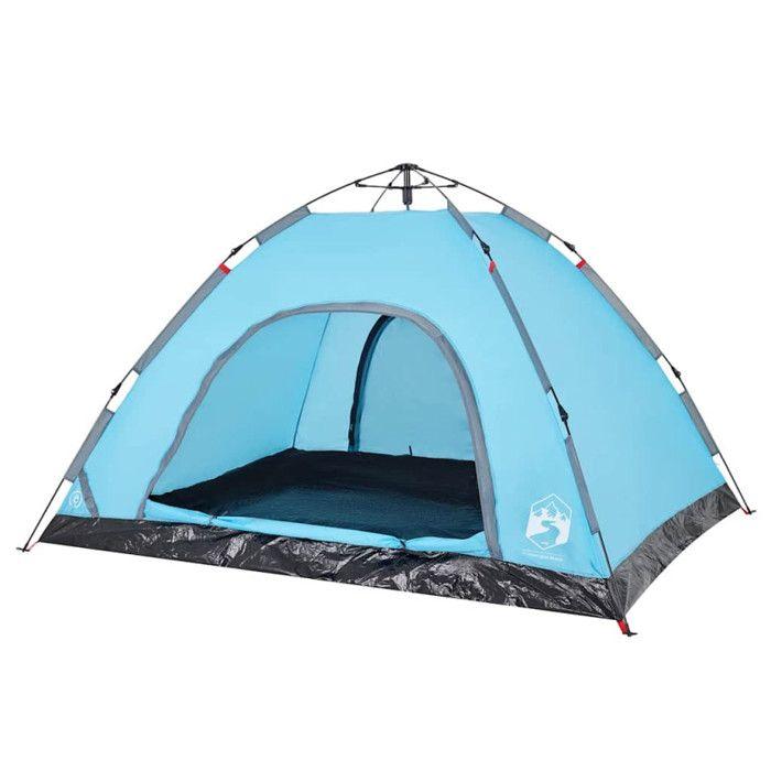 VidaXL Tente de camping 4 personnes bleu libération rapide, tente, abri de camping, abri de jardin, tente de jardin, abri 4004170