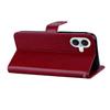 For iPhone 17 Wallet Case Owl Flower Imprinted Rhinestone Leather Cover