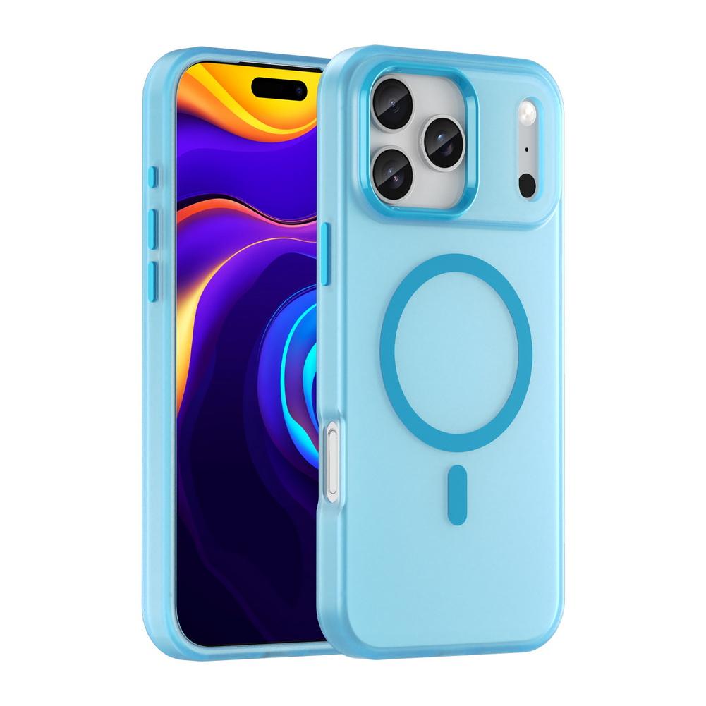 Matte Translucent Powerful Magnetic Anti-drop Case For iPhone 17 Pro Max 17 Air 16e 16 Pro 15 + 14 13 12 11 Protect Full Cover
