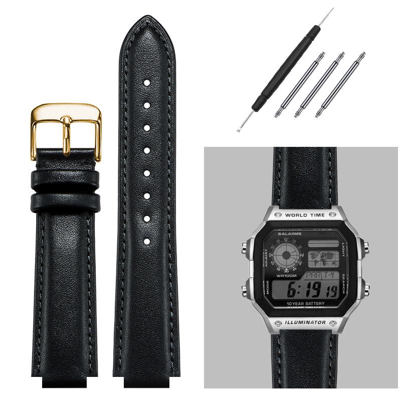 16MM genuine leather watchband for G-Shock Casio DW5600/GW-B5600/G-5600/GW-M5610 Replace wristbands Convex watch strap