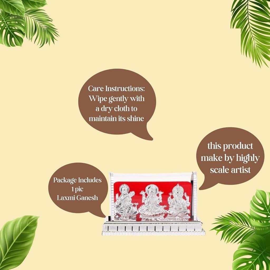 Laxmi Ganesh Murti & Ma Saraswati | Home Decor, Pooja Room, Study Table, Living Room & Office Decoration | Gift Item |