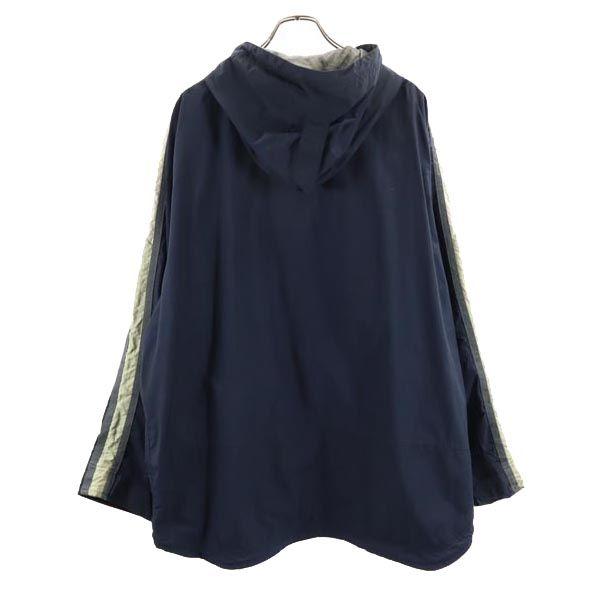 Gap Stará Ripstopová látka Nylonová bunda XL Námořnická s kapucí se síťovanou podšívkou Pánská Použitá