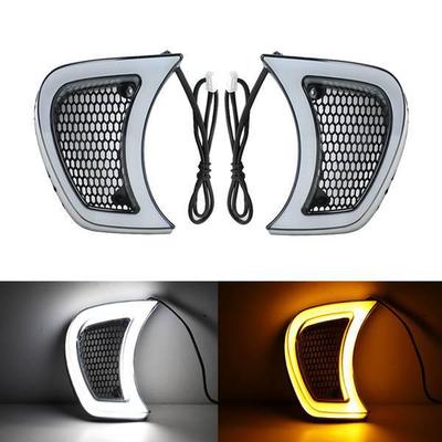 Harley Glide Rear Turn Signal & Daytime Running Light Vent Grille (Pair)