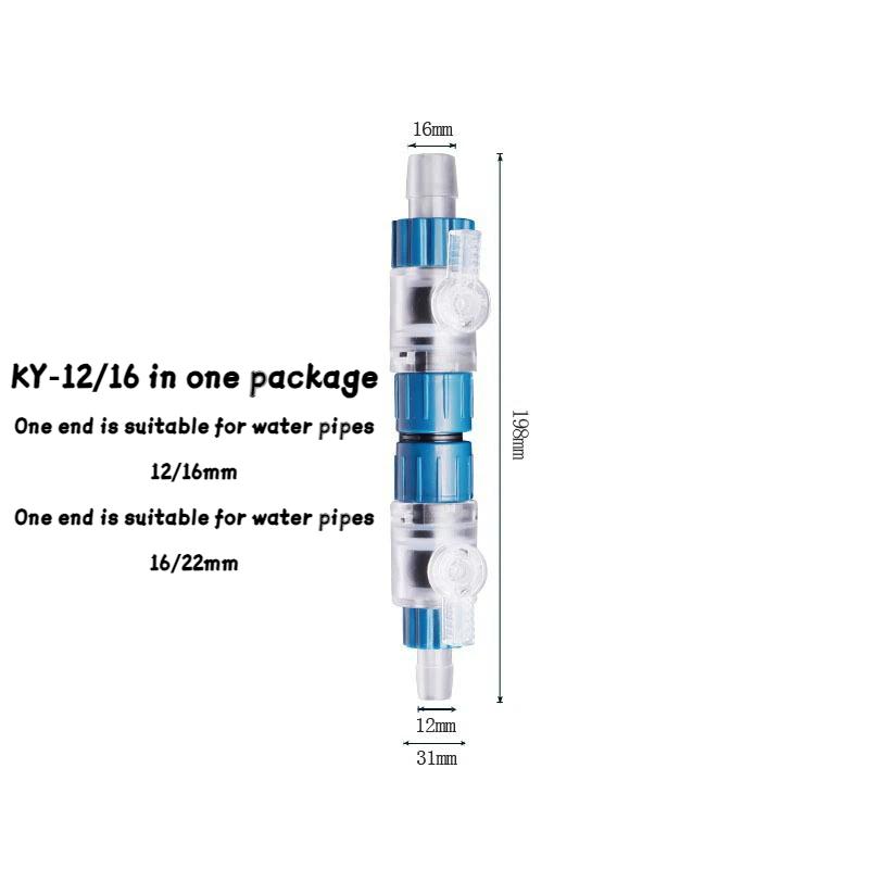 Aquarium Filter Water Valve Hose 12Mm/16Mm/20Mm Single/Double Tap Quick Release Connector Fish Tank Filter Replace Accessories
