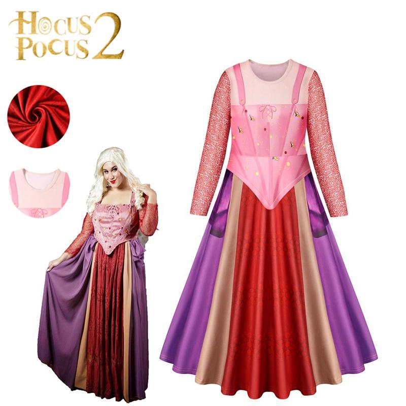 Sarah Hocus Pocus Sanderson Winifred Mary Cosplay Costume Set Carnival Halloween