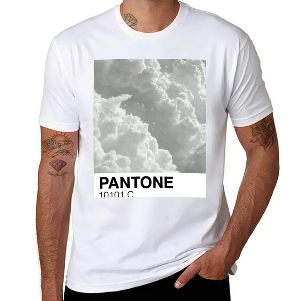 Cloud Pantone Tshirt Novelty Print Casual Tee Shirt