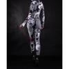 Zebra Lines Women Face 3D Digital Printing Jumpsuit Adults Stage Dance Performance Outfit Halloween Party Dress Up Costume