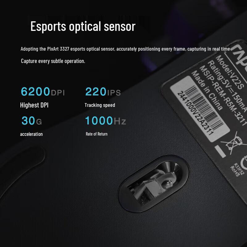 Rapoo Multi-Mode Wireless Ergonomic Mouse