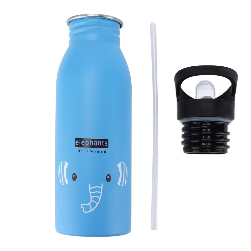 Sport-Wasserflasche aus Edelstahl 500 ml Niedliche vakuumisolierte Wasserflasche mit Saugmund für