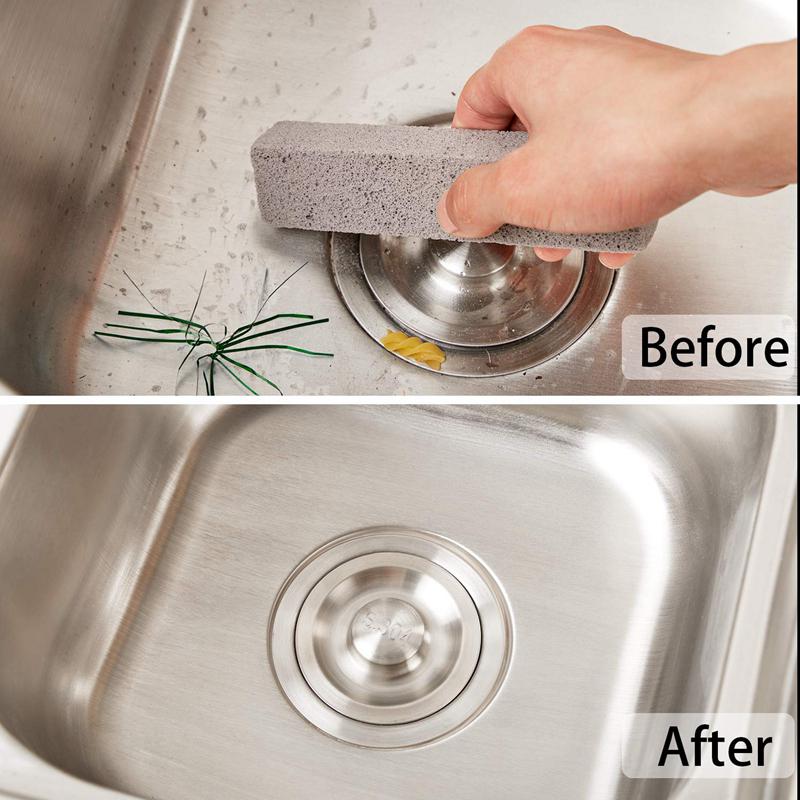 Promotion! 8 Pieces Pumice Stones for Cleaning Pumice Scouring Pad Grey Pumice Stick Cleaner for Removing Toilet Bowl Ring Bath