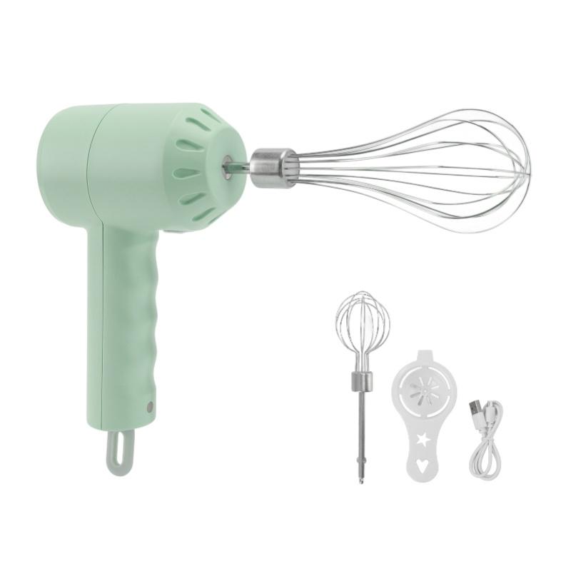 Electric Cordless Hand Mixer 3 Speed Kitchen Handheld Mixer 20W With Egg Beater For Baking