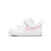 Nike Court Borough 2 MWH Slip Resistant Cushioning Abrasion Resistant Breathable Low top Toddler Shoes White Pink Blue DD3021-100