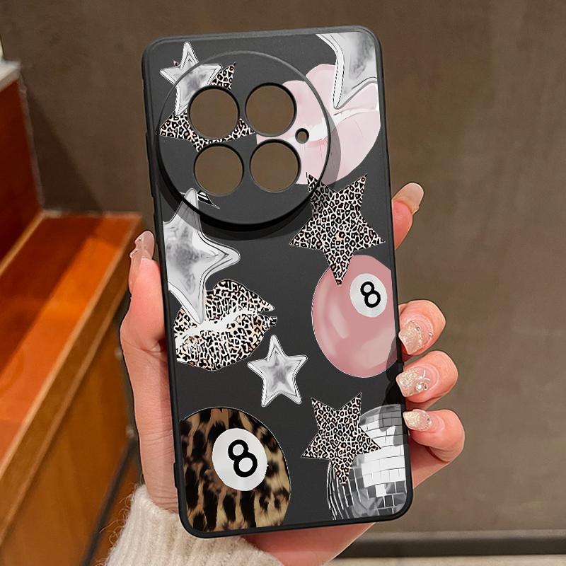 Vintage Leopard Print Stars Billiards Case For OnePlus 15 13 13T 12 Soft TPU Silicone Cover For Oneplus Nord 5 13R 12R 11R 5G