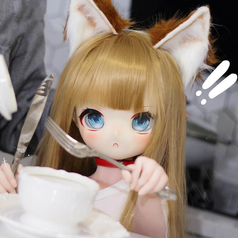 68cm Men's Sex Doll Demon Wild Fox BJD Loli Doll Hand-Made Masturbation Cup Furry Fever Cosplay Erotic Adult Sex Toy