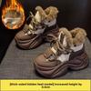 Fashion Warm Chunky Sneakers Winter Warm Snow Shoes Women Non-slip Outdoor Boots Comfortable Plush New High Top Lace Up Sneakers