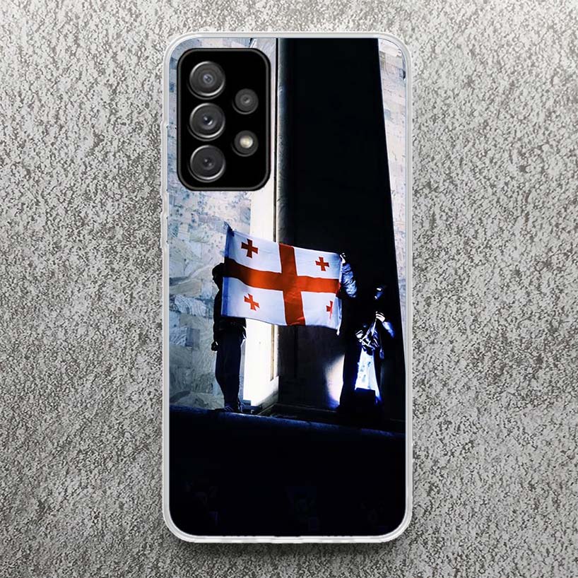 Georgia Flag Phone Case For Samsung Galaxy A52 A42 A32 A22 A12 A02S A51 A50 A71 A70 A41 A31 A21S A30S A20S A40 A30 A20E A10