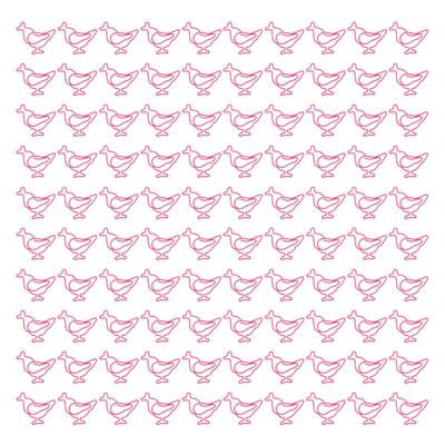 100pcs Chick Paper Clips Vibrant Color Animal Paper Clips Waterproof Rustproof Reusable Iron Wire