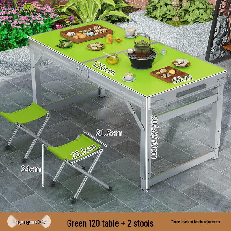 Fengyi Portable Aluminum Alloy Folding Table Set with Stools