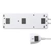 Sanwa Supply Lightning Guard Strip, 3-Pin, 8 Outlets, 2.5m, with Centralized Switch, Handheld Switch, and Breaker, TAP-SP307