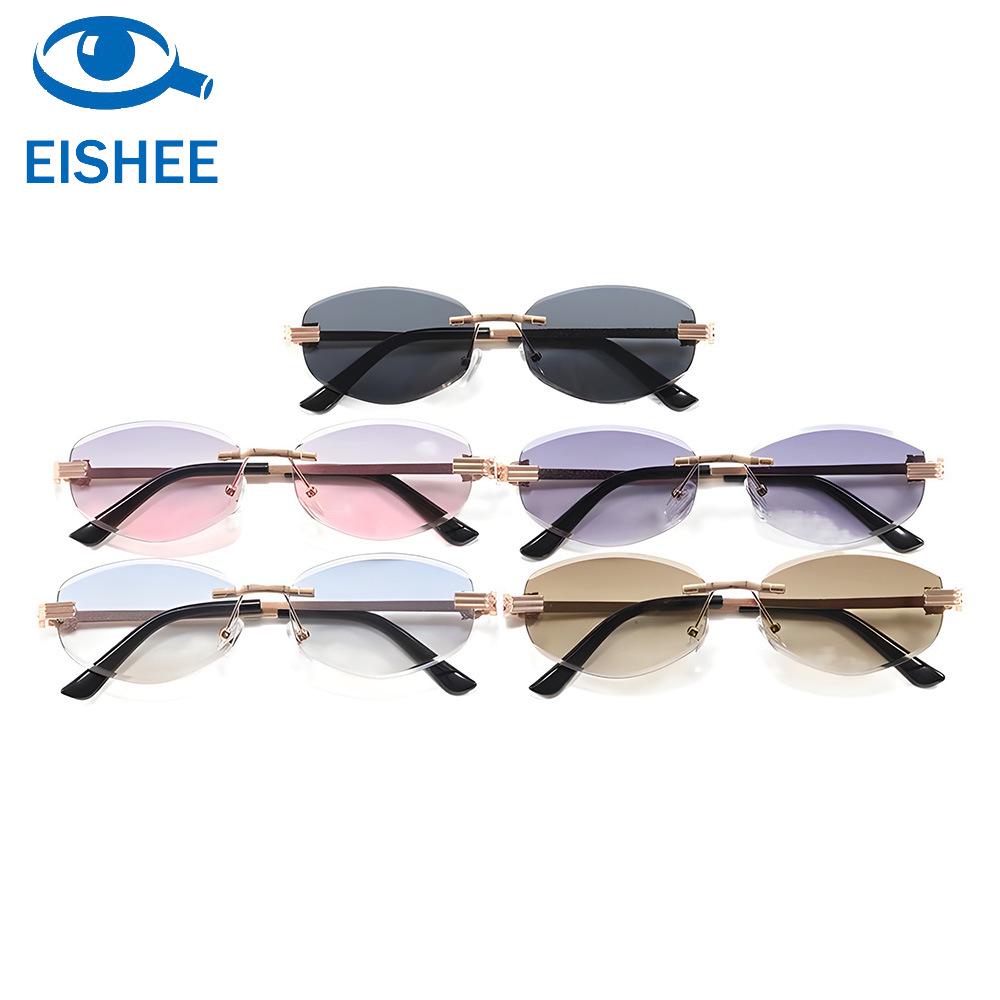 

New Trendy Small Oval Sunglasses: Colorful, Fashionable, UV Protection