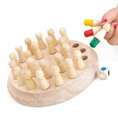 Wooden Memory Chess For Children Memory Game Educational Memory Game