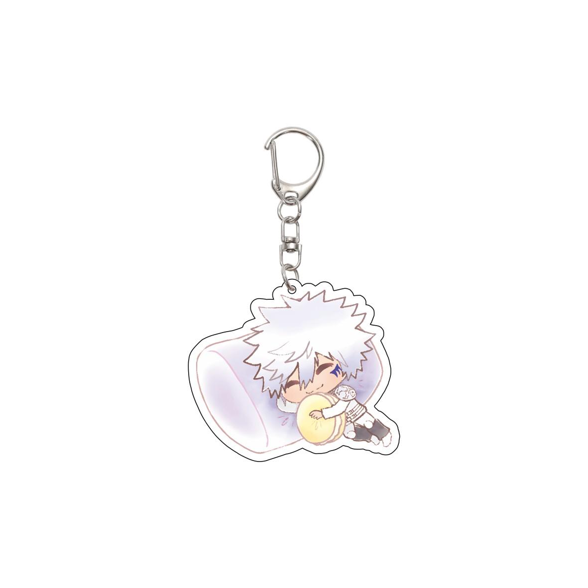 

55MM Anime Katekyō Hitman Reborn Keychain Sawada Tsunayoshi/Gokudera Hayato Key Chain Acrylic Model Plate Christmas Gifts 55MM