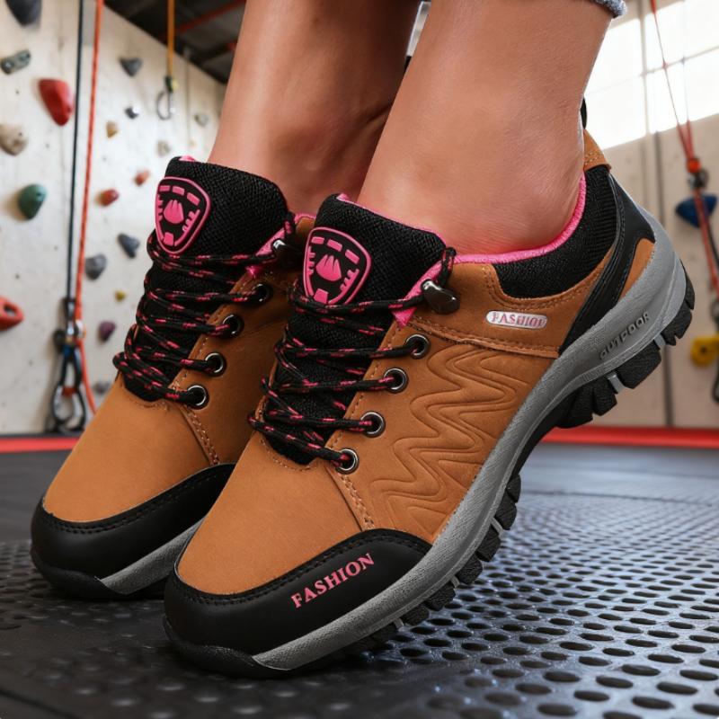 Women's Leisure Platform Shoes Anti Slip Camping Shoes Fashionable Classic Color Matching Spring Hiking Shoes Sneakers for Women