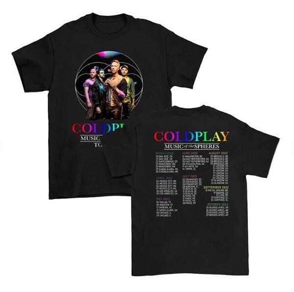 2022 Coldplay Music Of The Spheres Tour Shirt Unisex T-Shirt XXXXL